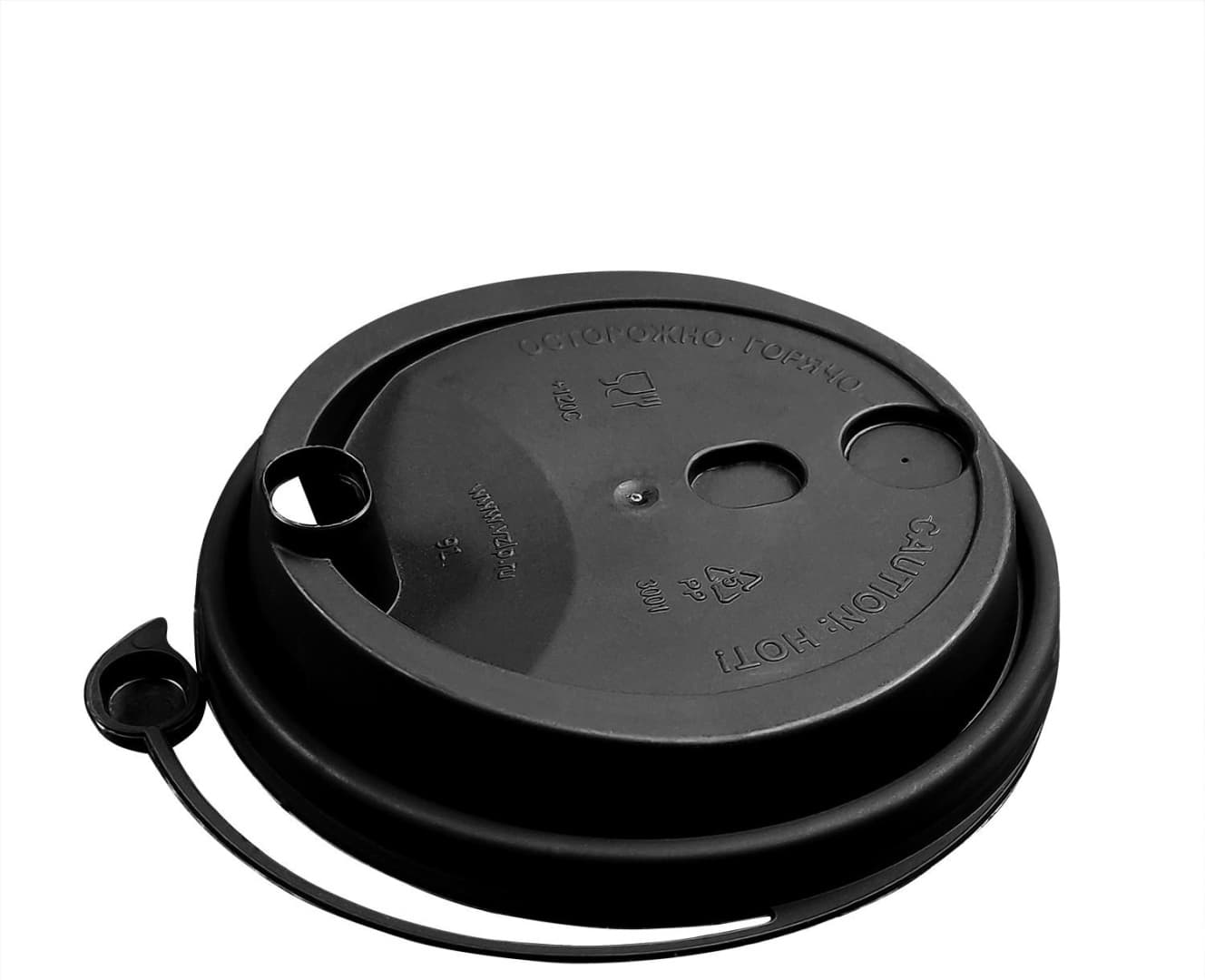 Крышка для стакана d80мм черная ОХ РАСК (1000/50/1) 50шт