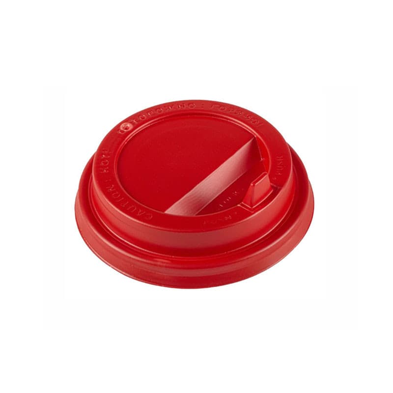 Крышка для стакана d80мм красная Атлас (1000\100\1) 100шт