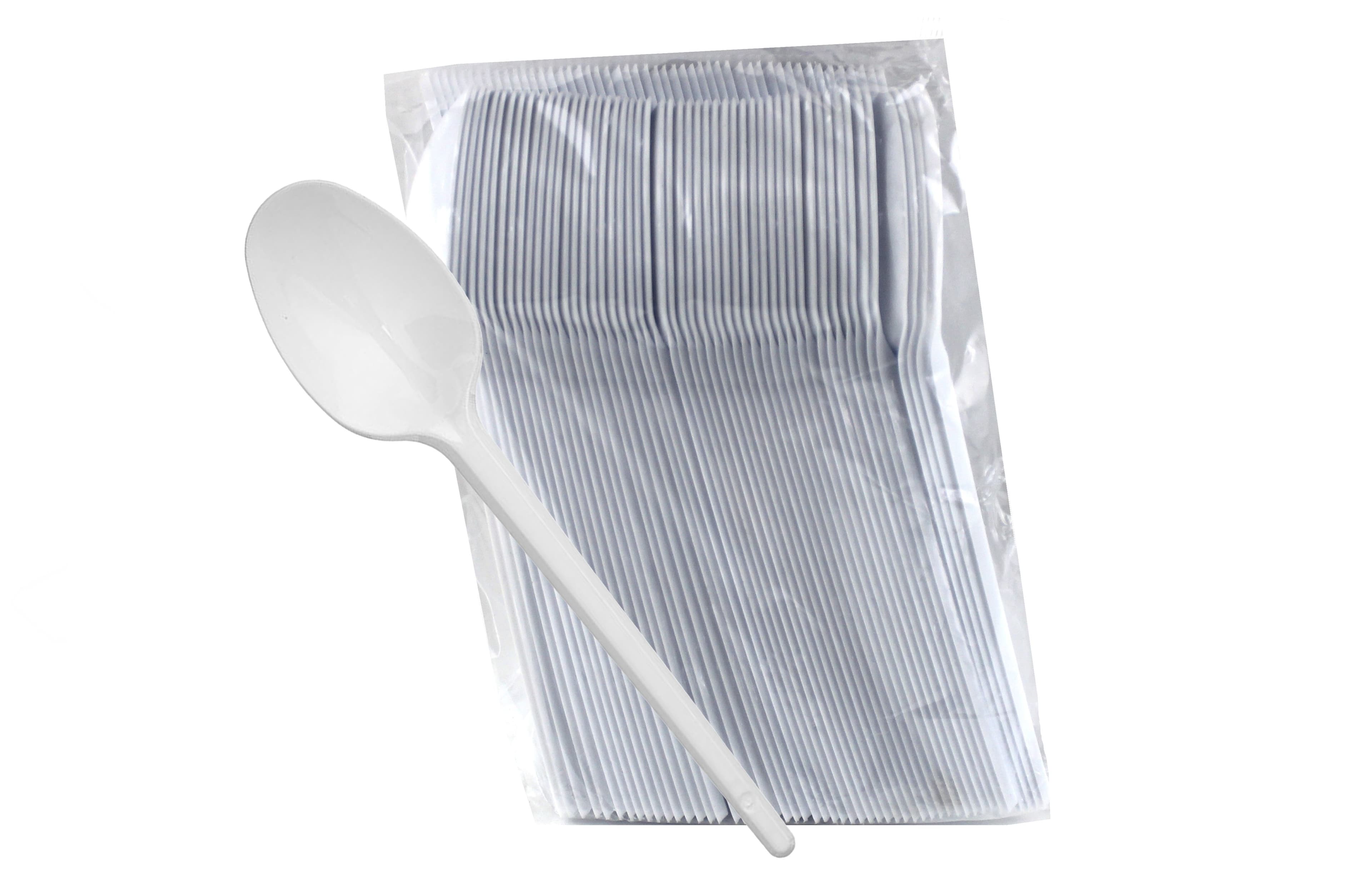 Ложка столовая компакт эконом Белая (4000/100/1) 100шт