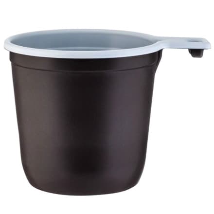 Чашка кофейная 200мл бело-коричневая (1000/50/1) 50шт