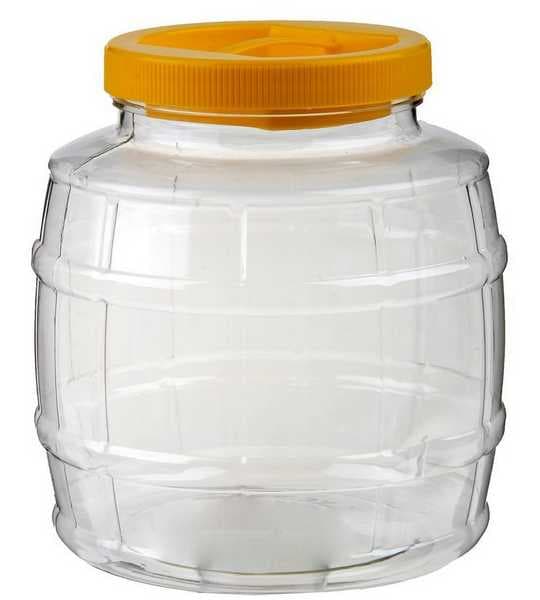 Банка ПЭТ Бочонок 200мл + желтая крышка №58 100\1 1шт