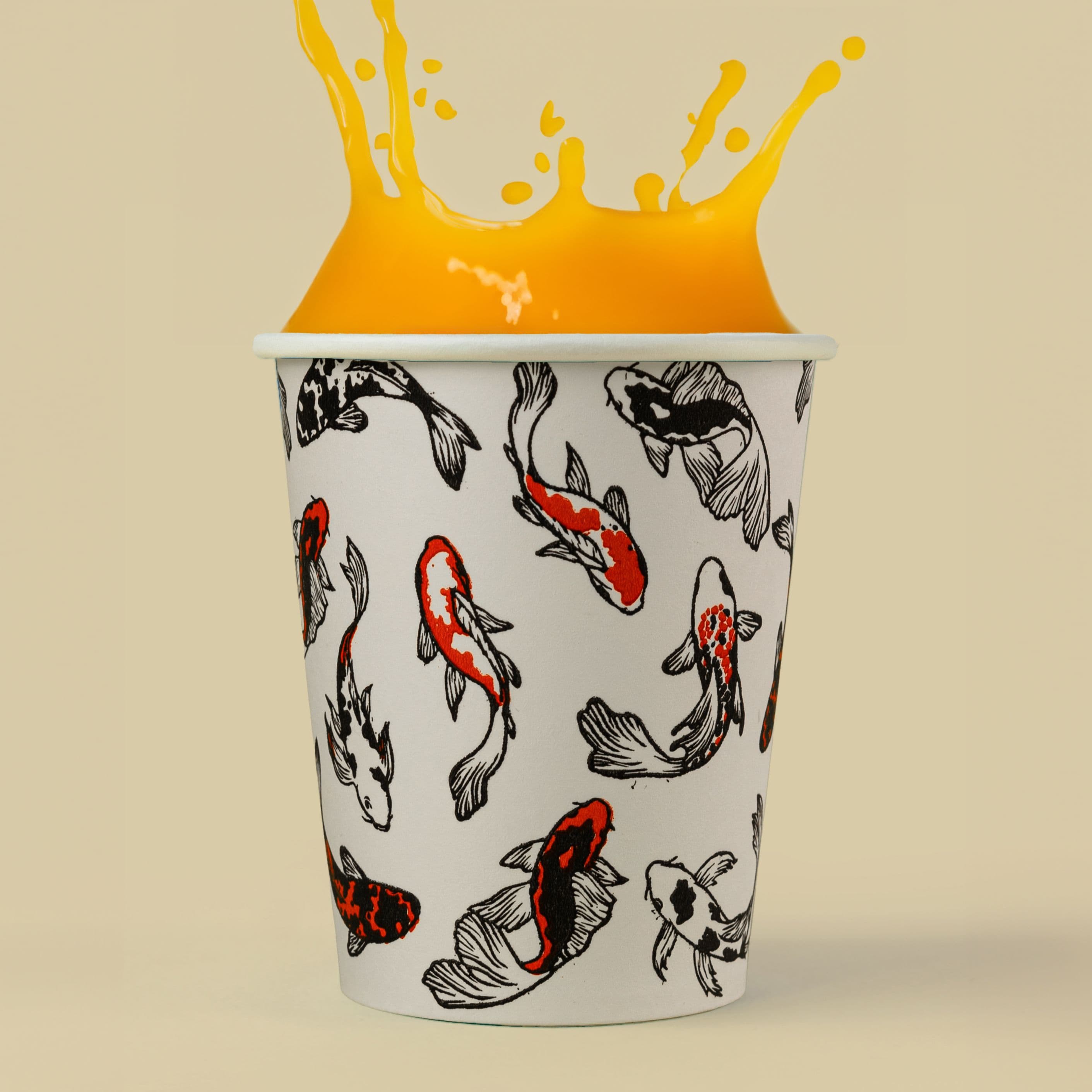 Бум стакан КБ 0,350 d90 ГН Карпы Кои 1000\50\20 50шт