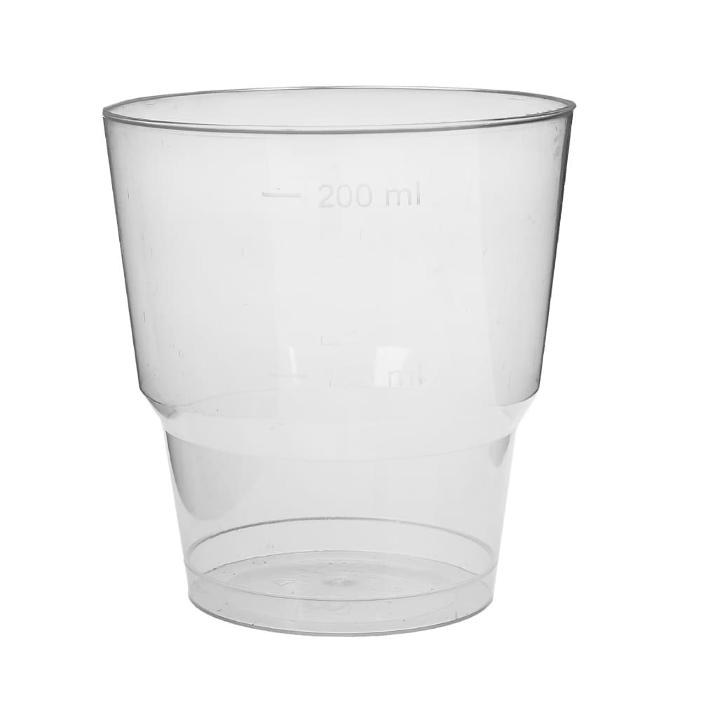 Стакан Кристалл 200мл PS прозрачный 1000\50\20 1шт