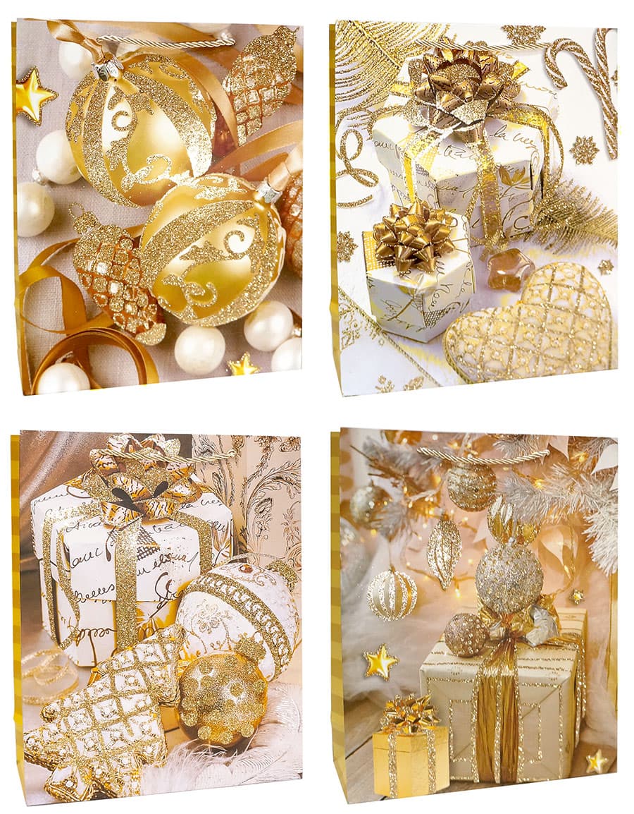 Бум пакеты НГ 30*40*12 Люкс (12) 1шт