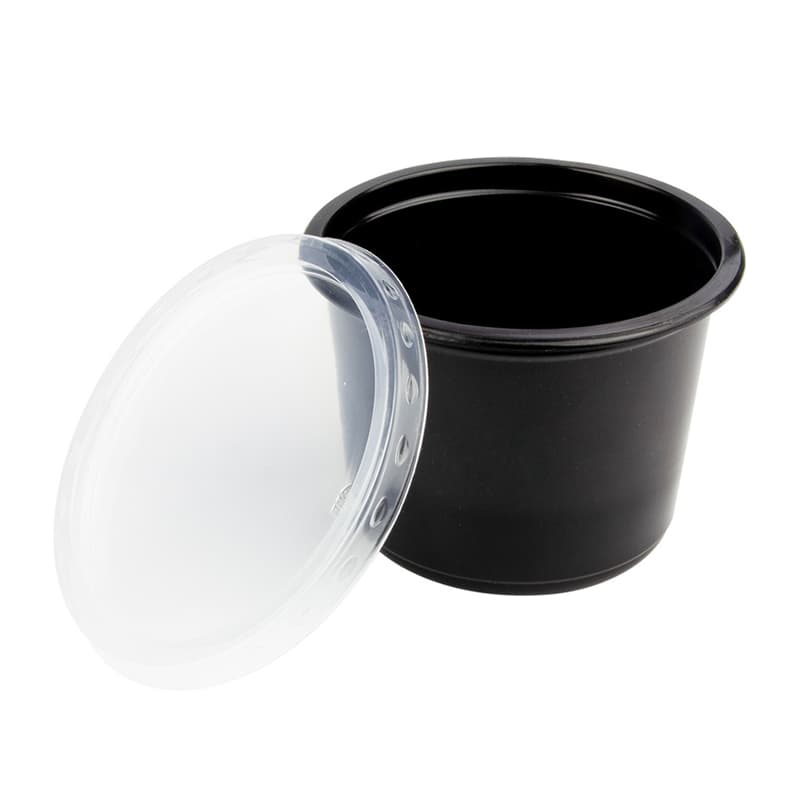 Контейнер d115 500мл черный Д-Полимер 500\50\1 (50шт)