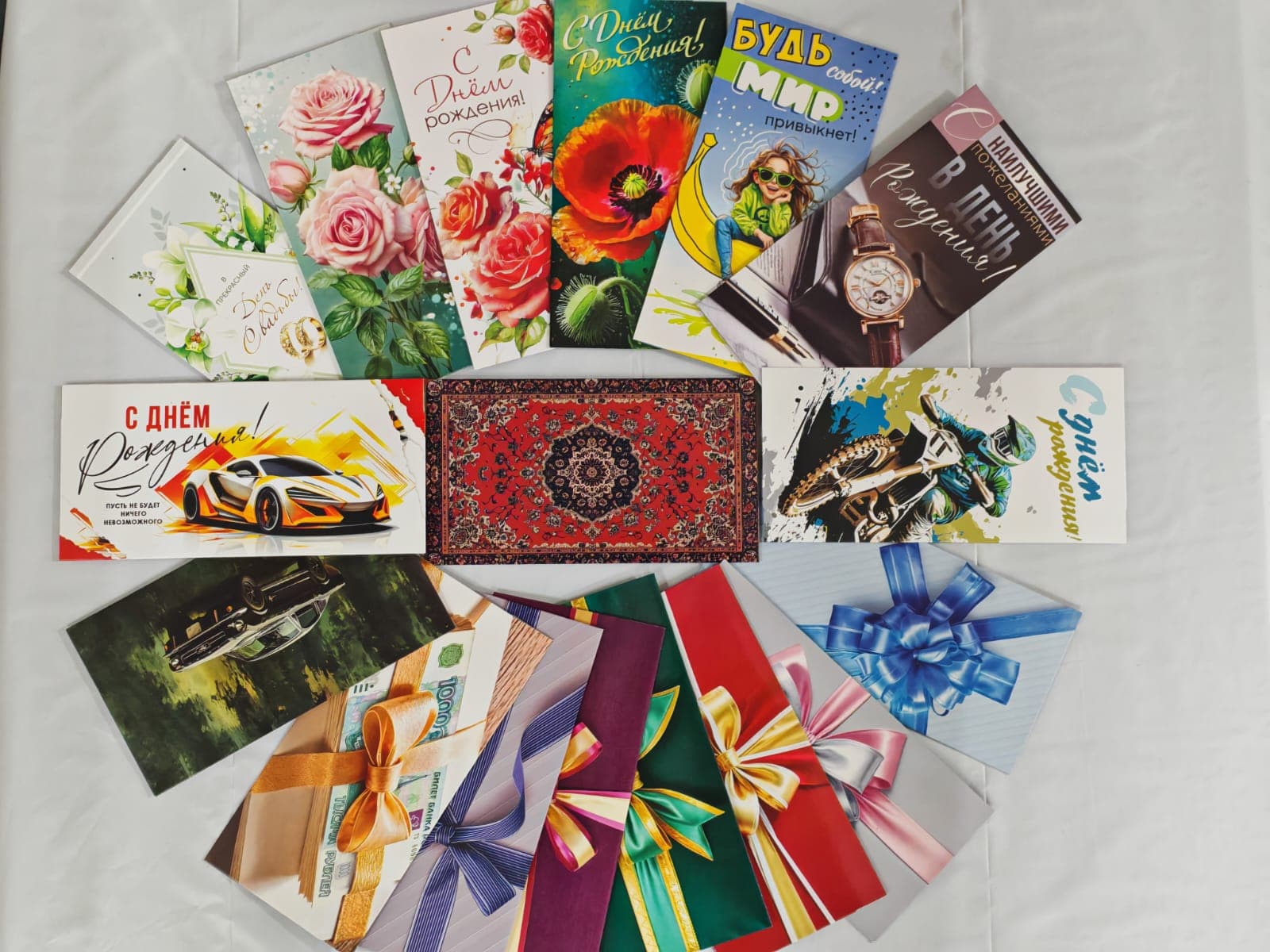 Конверт для денег в ассортименте 1шт