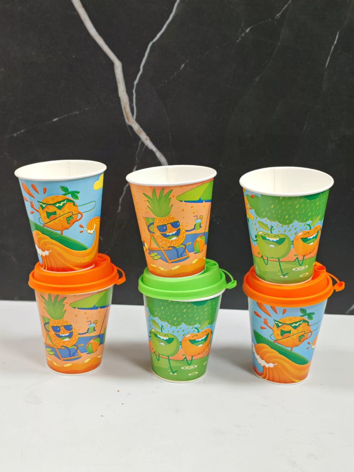 Бум стакан Виридо 0,300 d90 ХН Фрукты на отдыхе 800\50\16 50шт