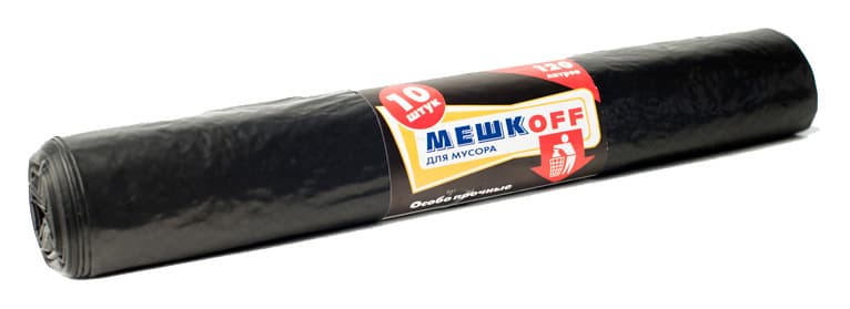 Пакет для мусора 180л.ПВД 10шт. мешкоff (12/1) 1шт