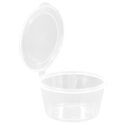 Соусник 80мл с верхним закрытием крышки прозрачный 960\12\80 80шт
