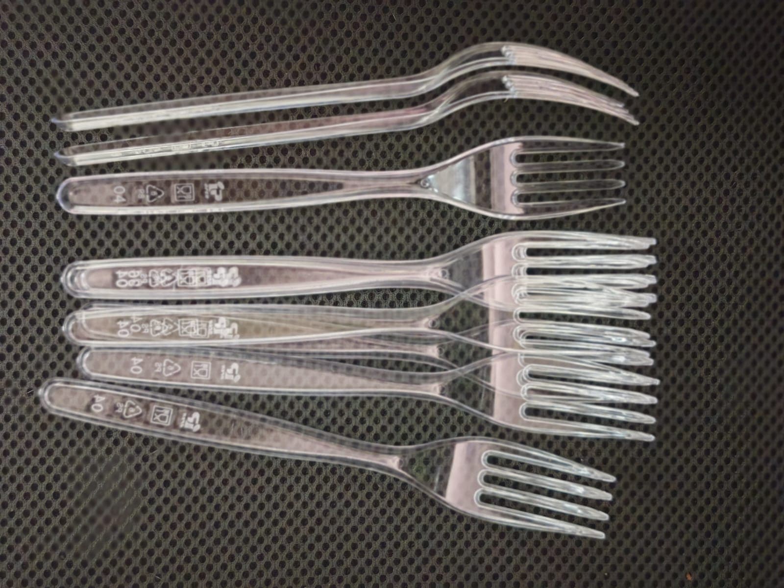 Вилка столовая 180мм ПРОЗРАЧНАЯ ЭЛИТ Кристалл ИП (2200/100/1) 100шт