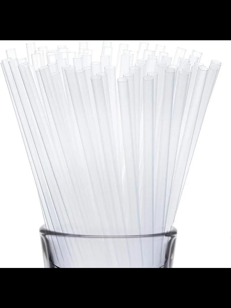 Трубочки для коктейля 12*240 прям ПРОЗР в инд.ПП 50шт
