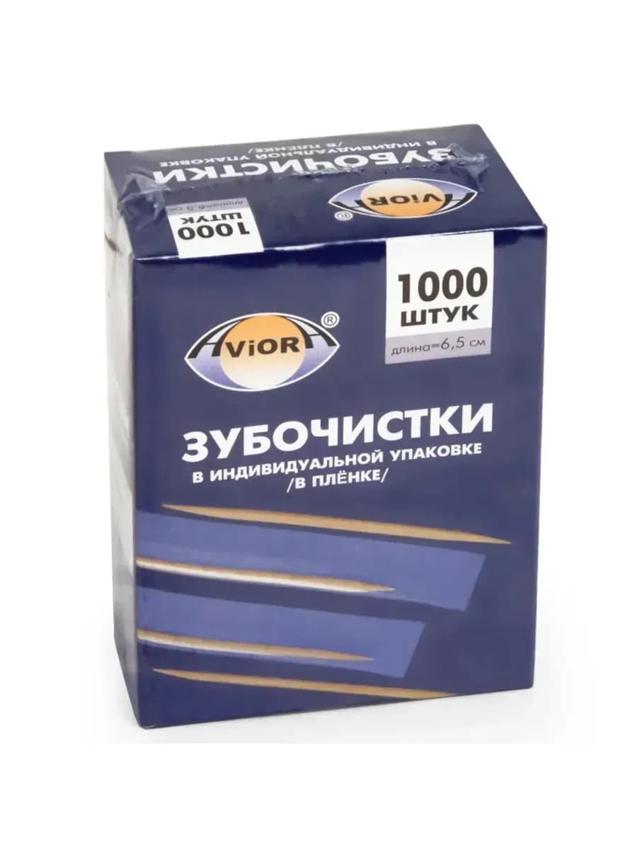 Зубочистки инд. уп. AVIORA ПЭ 1000шт (30\1) 1шт
