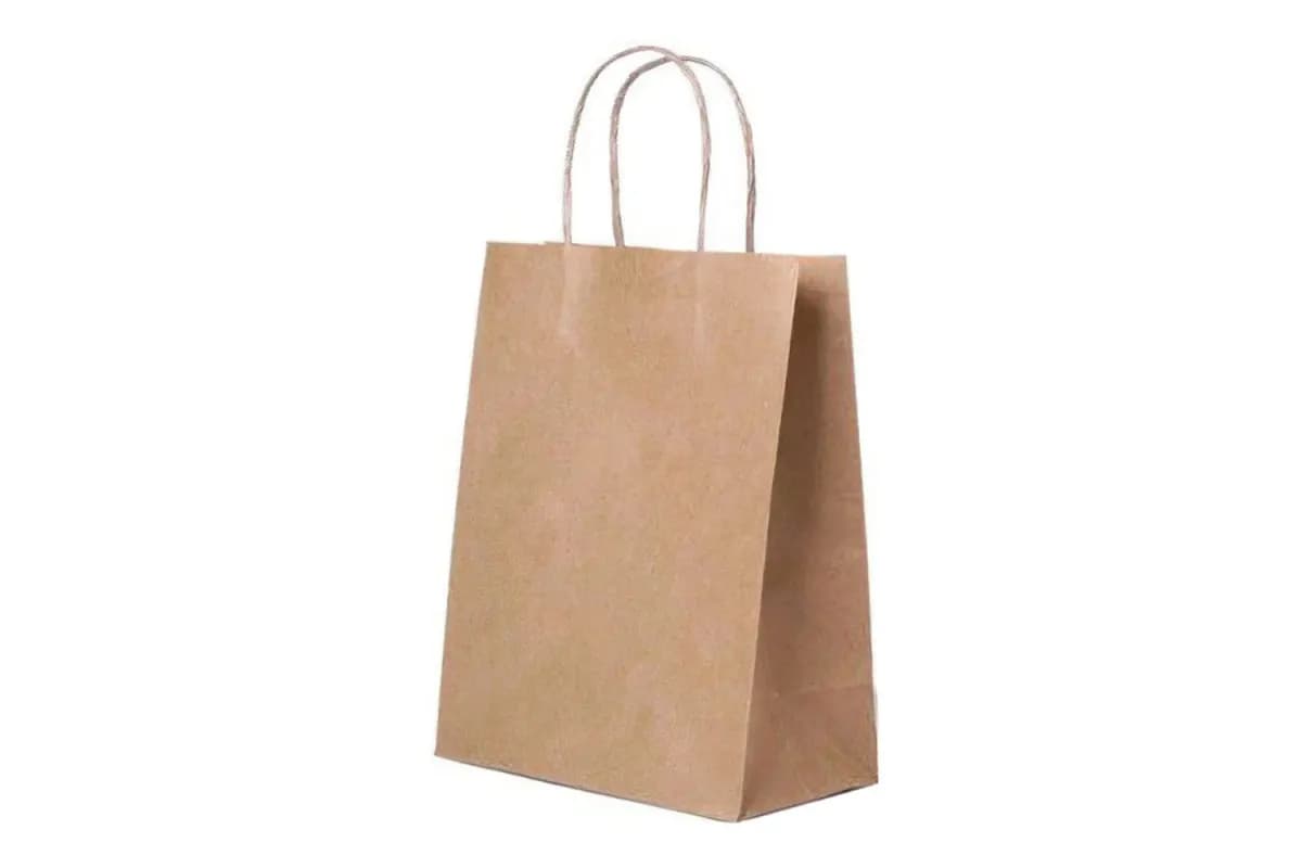 Пакет крафт с КРУЧ.ручками 240*140*280мм б/п 70гр/м2 (300/50/1) 1шт