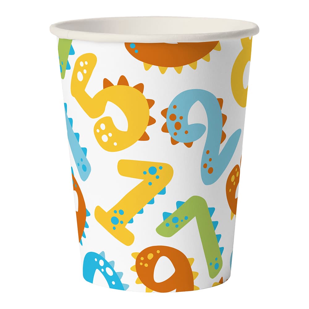 Бум стакан Папирус 0,250мл d80 Цифры 1000\50\20 50шт