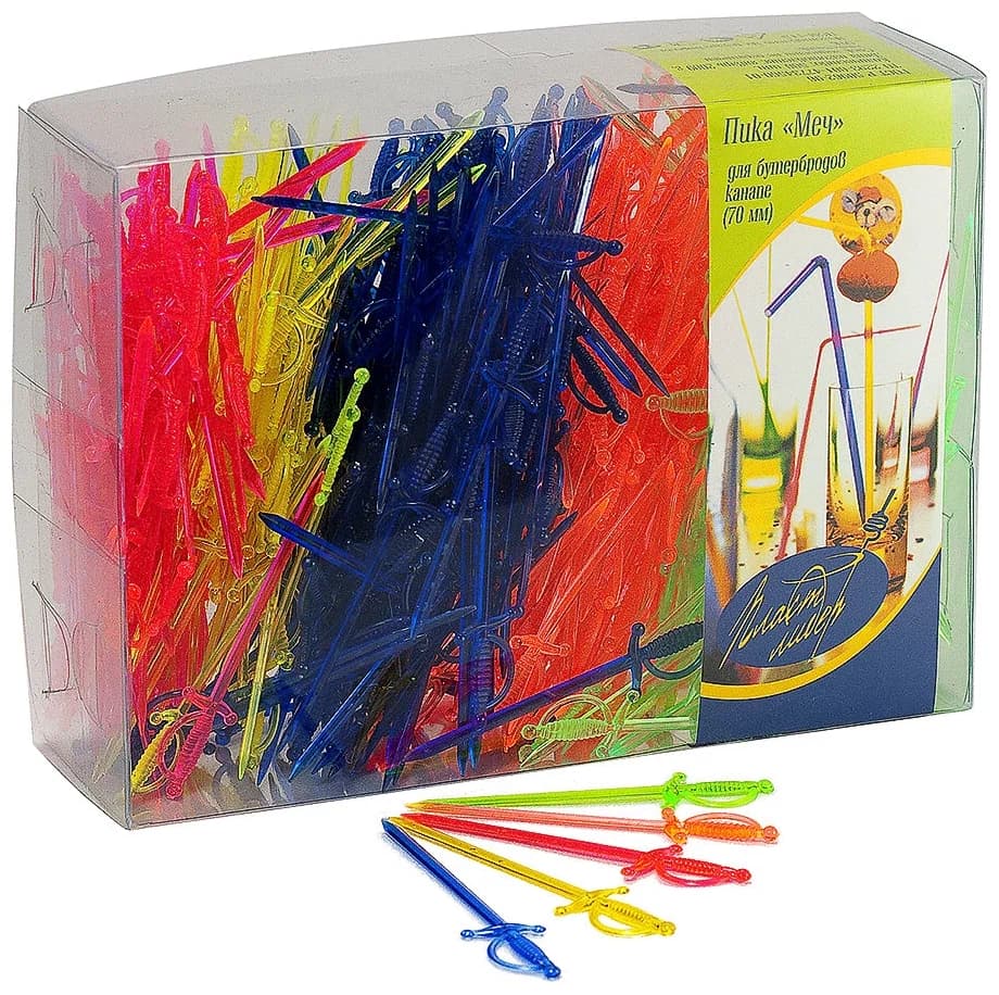 Пика Меч 7см Пласт Лидер 1шт