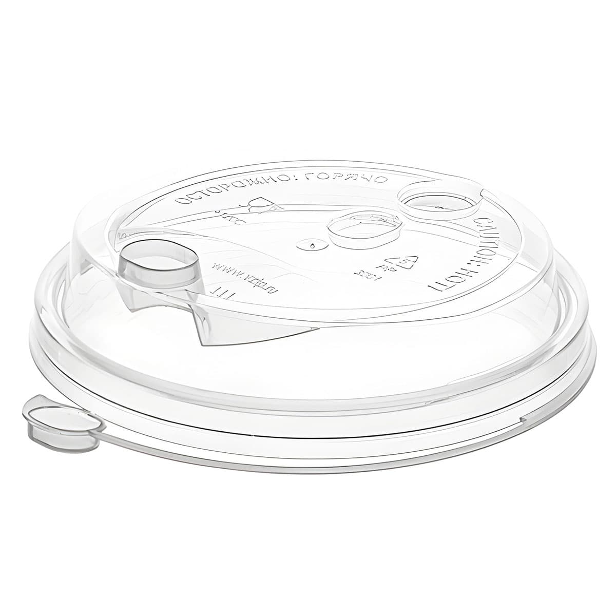 Крышка для стакана d80 мм прозрачная OX PACK (1000/50/1) 50шт